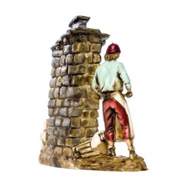 Pizza Maker at the Oven Landi