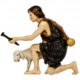 Shepherd Kneeling with...