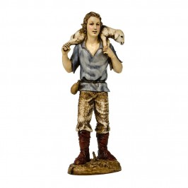 Shepherd with Lamb on his...