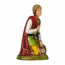 Man Kneeeling with Eggs