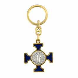 Golden Key Ring Saint Benedict