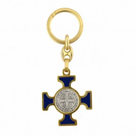Golden Key Ring Saint Benedict
