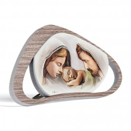 Holy Family Picture in Wood