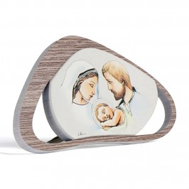 Holy Family Picture in Wood