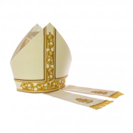 Ivory Mitre with Embroideries