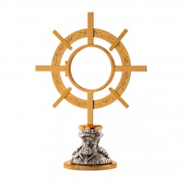 Monstrance shrine in brass