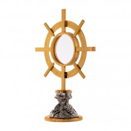 Monstrance shrine in brass