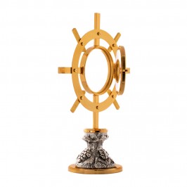 Monstrance shrine in brass