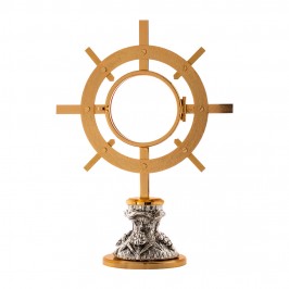Monstrance shrine in brass