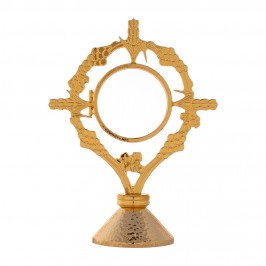 Monstrance shrine in brass