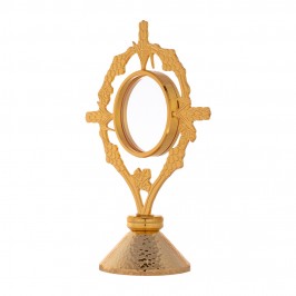 Monstrance shrine in brass
