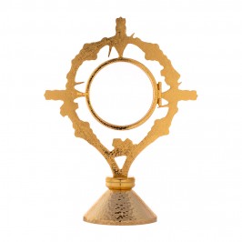 Monstrance shrine in brass