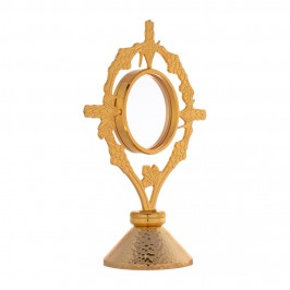 Monstrance shrine in brass