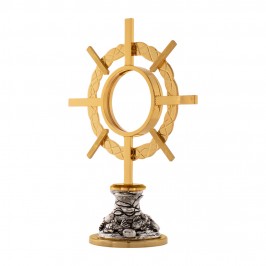 Monstrance shrine in brass