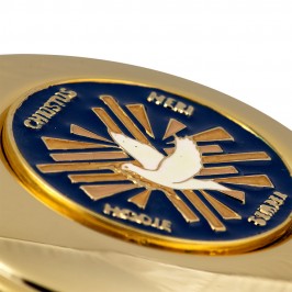 Pyx in Brass with Plaque