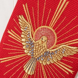 Red Diaconal Stole Holy Spirit