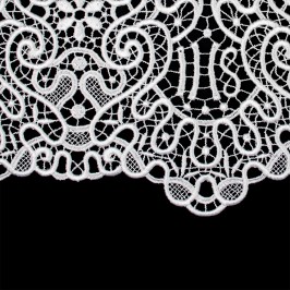 White Macramè Lace Band for...