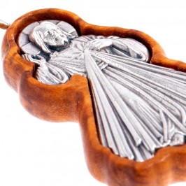 Olive Wood Keychain Divine...