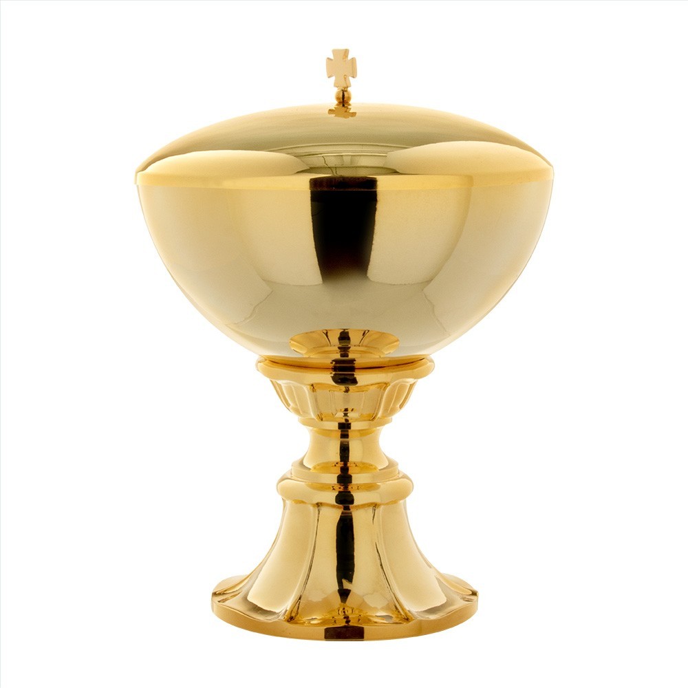 Pisside Alta in Ottone Dorato Pisside Alta in Ottone Dorato