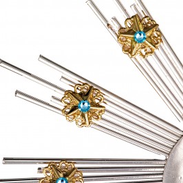 Halo of Stars in Brass with...