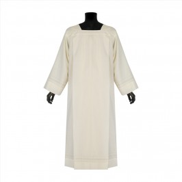 Ivory Alb in Linen Blend