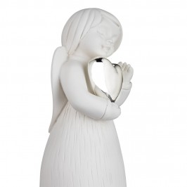 Angel with Heart in Resin