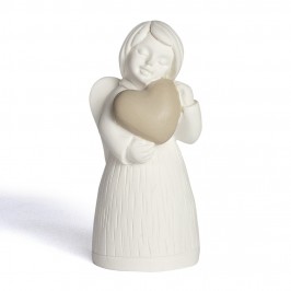 Angel in Resin with Heart