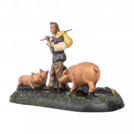 Shepherd with Pigs in...
