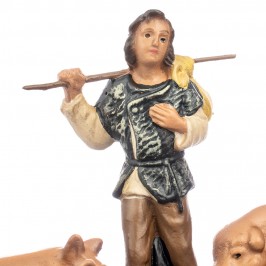Shepherd with Pigs in...