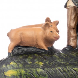 Shepherd with Pigs in...