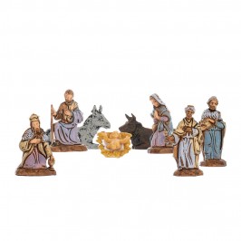 Nativity in Plastic 8 Pieces