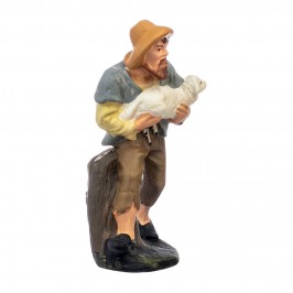 Elderly Shepherd with Sheep...