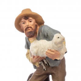 Elderly Shepherd with Sheep...