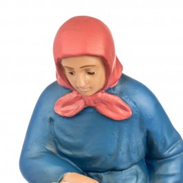 Farmer Woman with Sheep in...