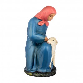 Farmer Woman with Sheep in...