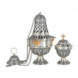 Thurible with Boat in Brass