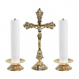 Altar Cross and Candle Holders