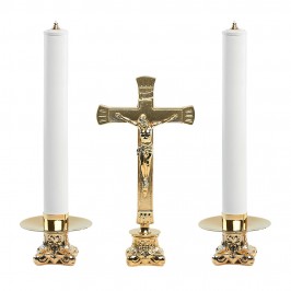 Altar Cross and Candle Holders