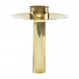 Candle Holder in Golden Brass