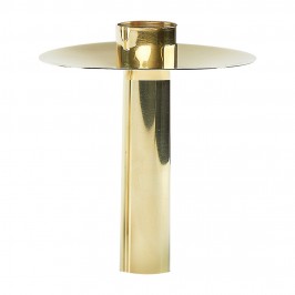 Candle Holder in Golden Brass