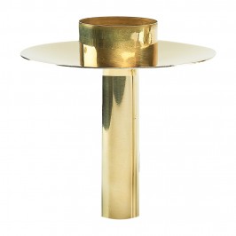 Candle Holder in Golden Brass
