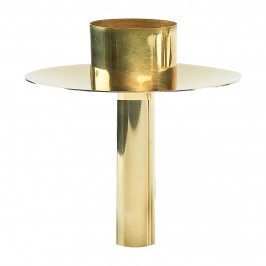 Candle Holder in Golden Brass