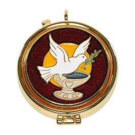 Pyx with Enameled Plaque
