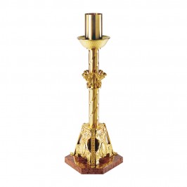 Candle Stand in Golden Brass