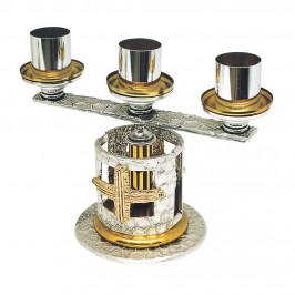Brass Chandelier with Three...