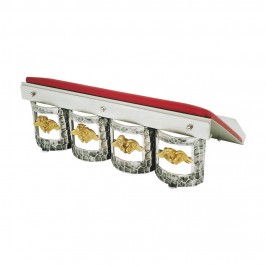 Book Stand in Two-tone Brass