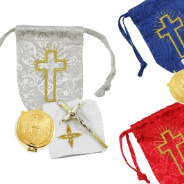 Pyx Bag with Embroidered Cross